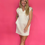 Effortless V-Neck Shift Dress