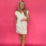 Effortless V-Neck Shift Dress