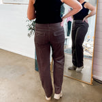 Elizabeth Corduroy High Rise Straight Leg