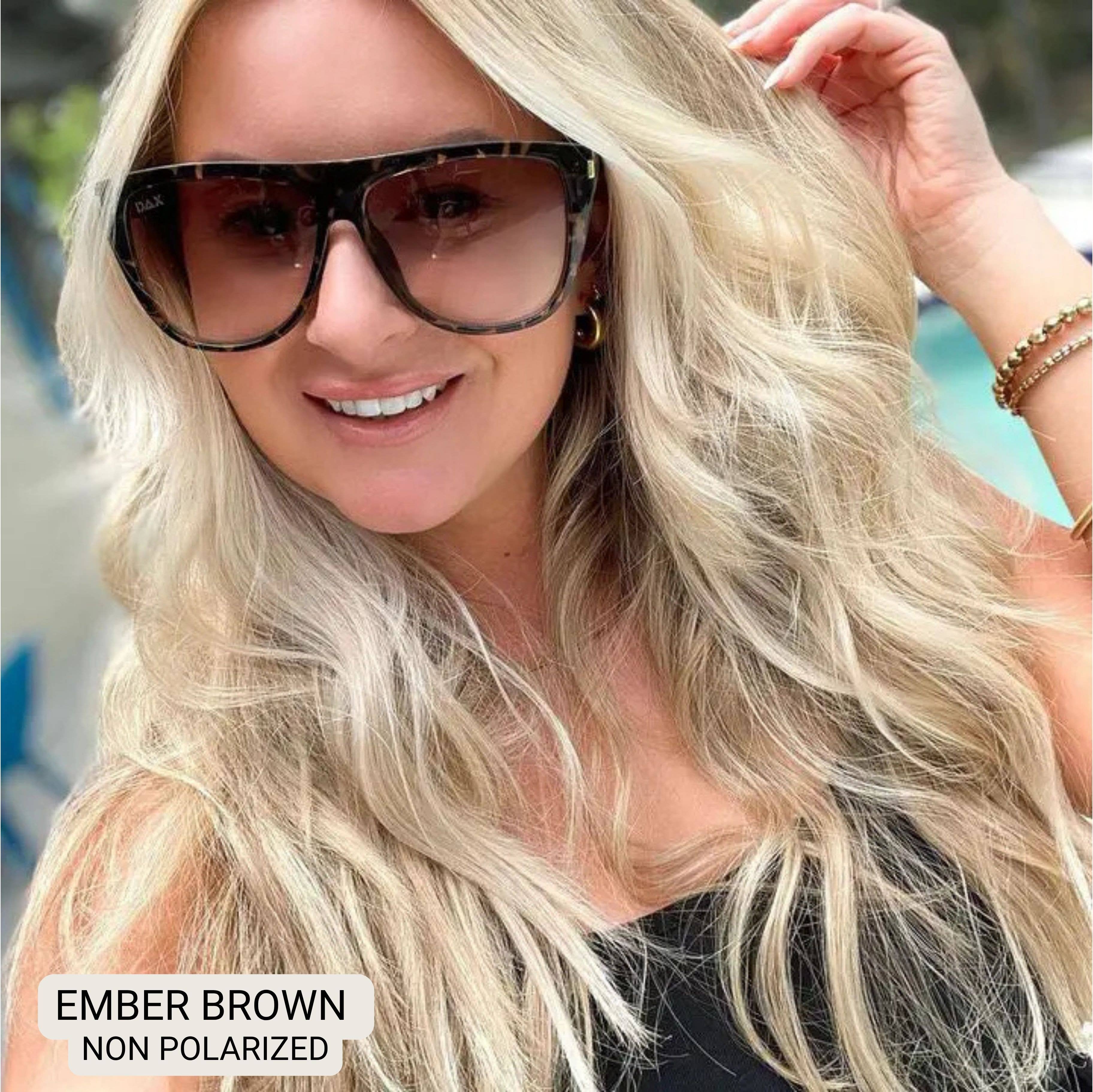 Ember - Woman's Oversized Square Sunglasses - Shabby 2 Chic Boutiques