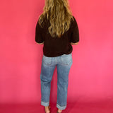 Espresso Lightweight Boxy Knit Sweater Tee