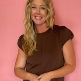 Espresso Yourself Top in Brown