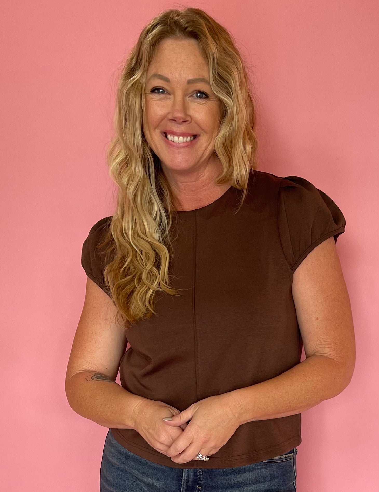 Espresso Yourself Top in Brown