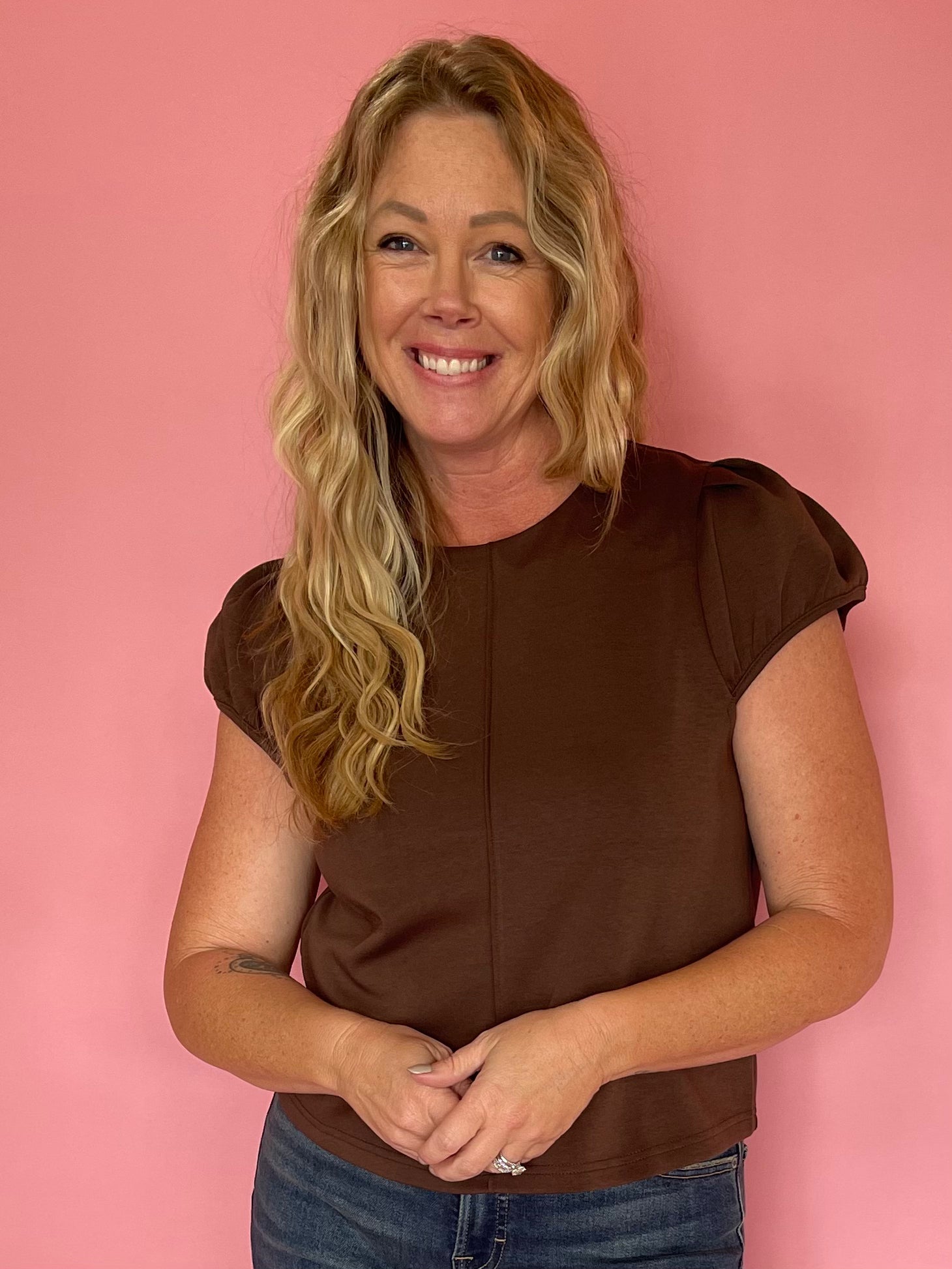 Espresso Yourself Top in Brown