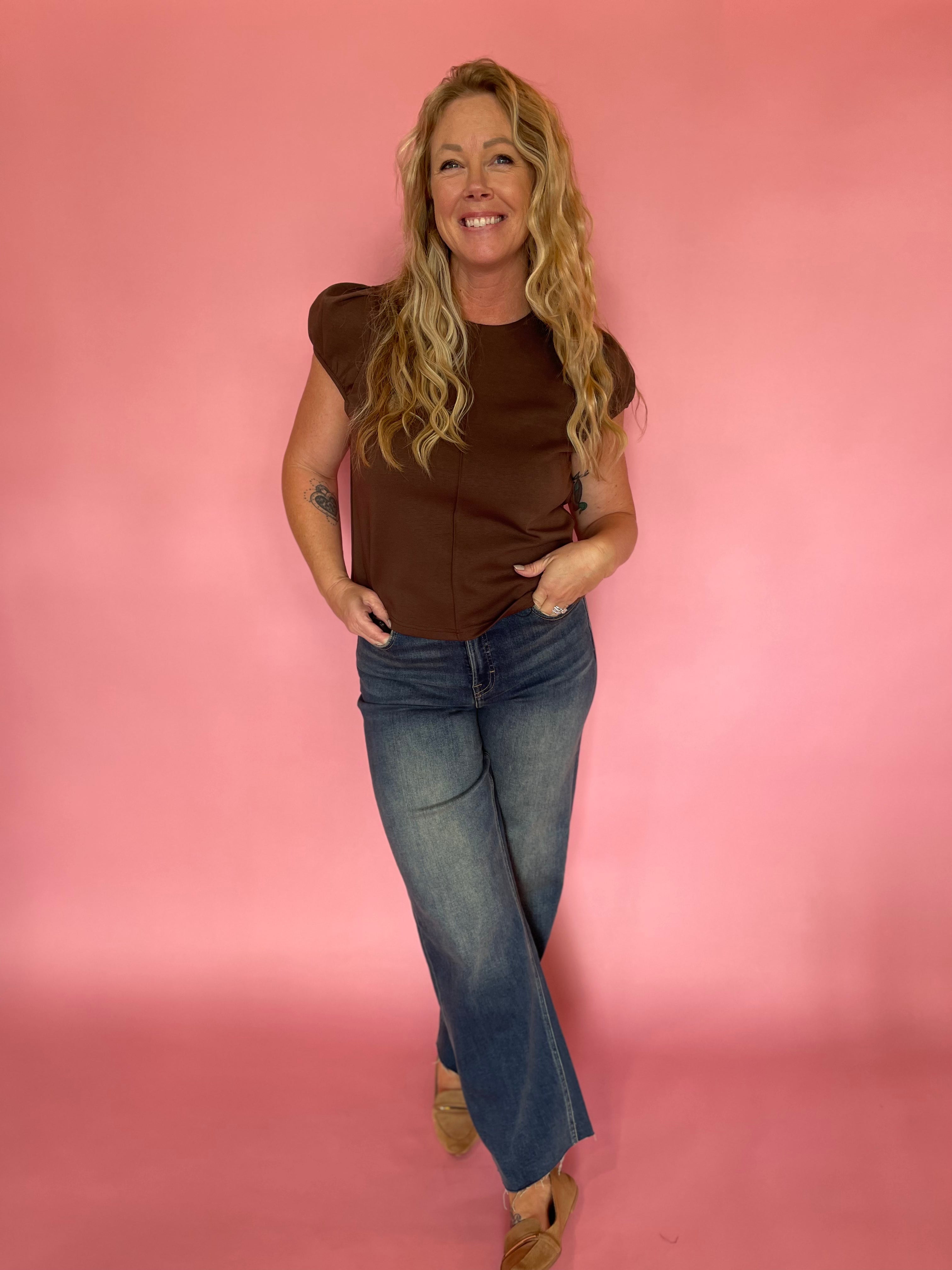 Espresso Yourself Top in Brown