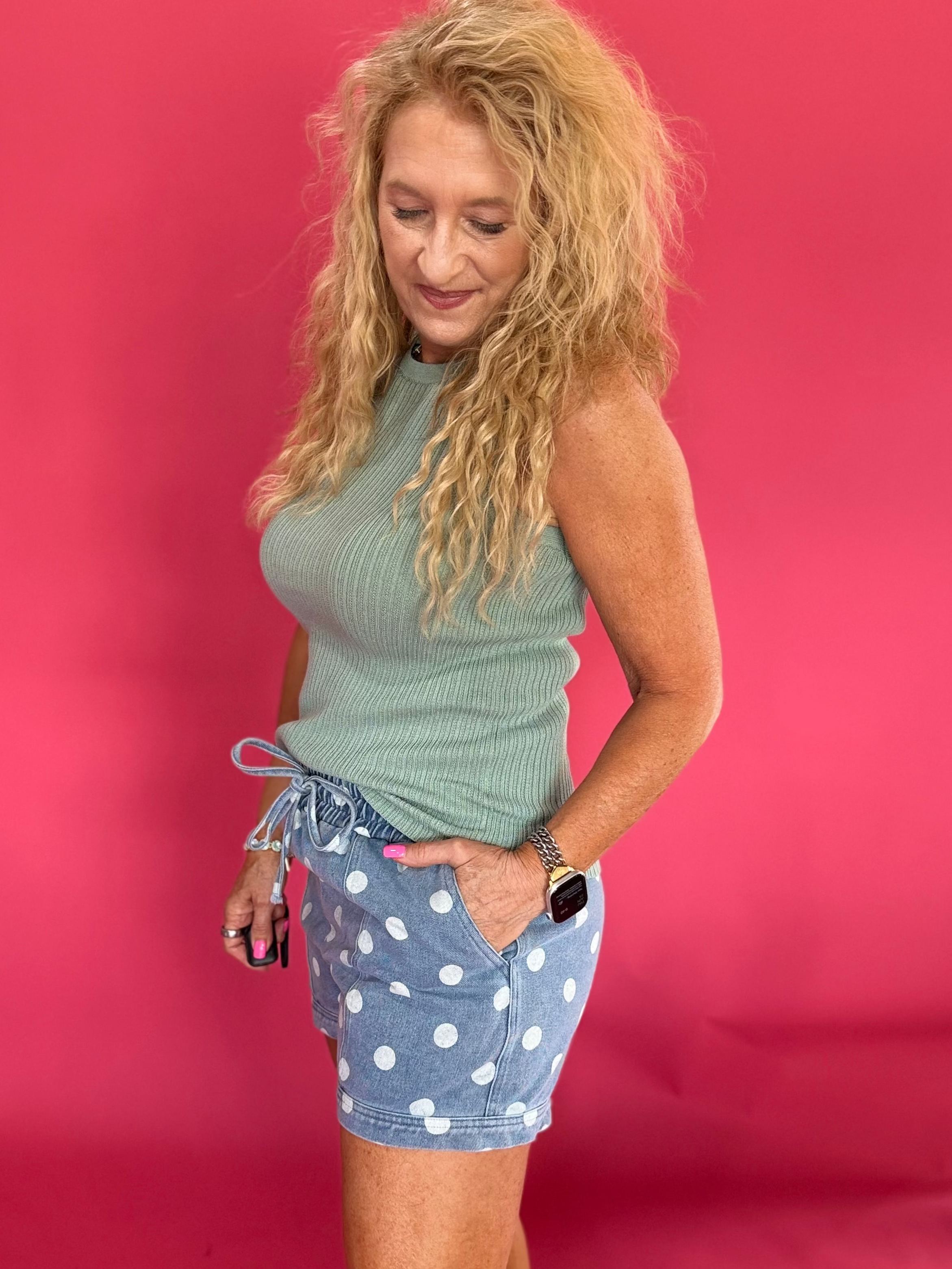 Connect the Dots Denim Shorts