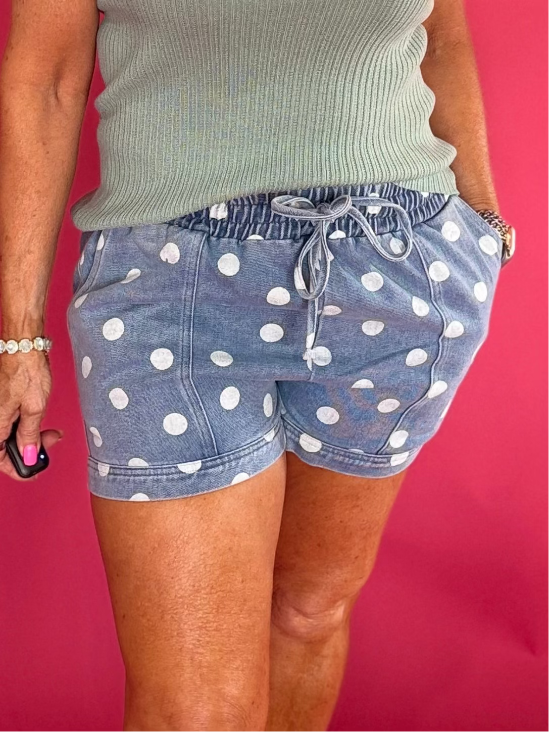 Connect the Dots Denim Shorts
