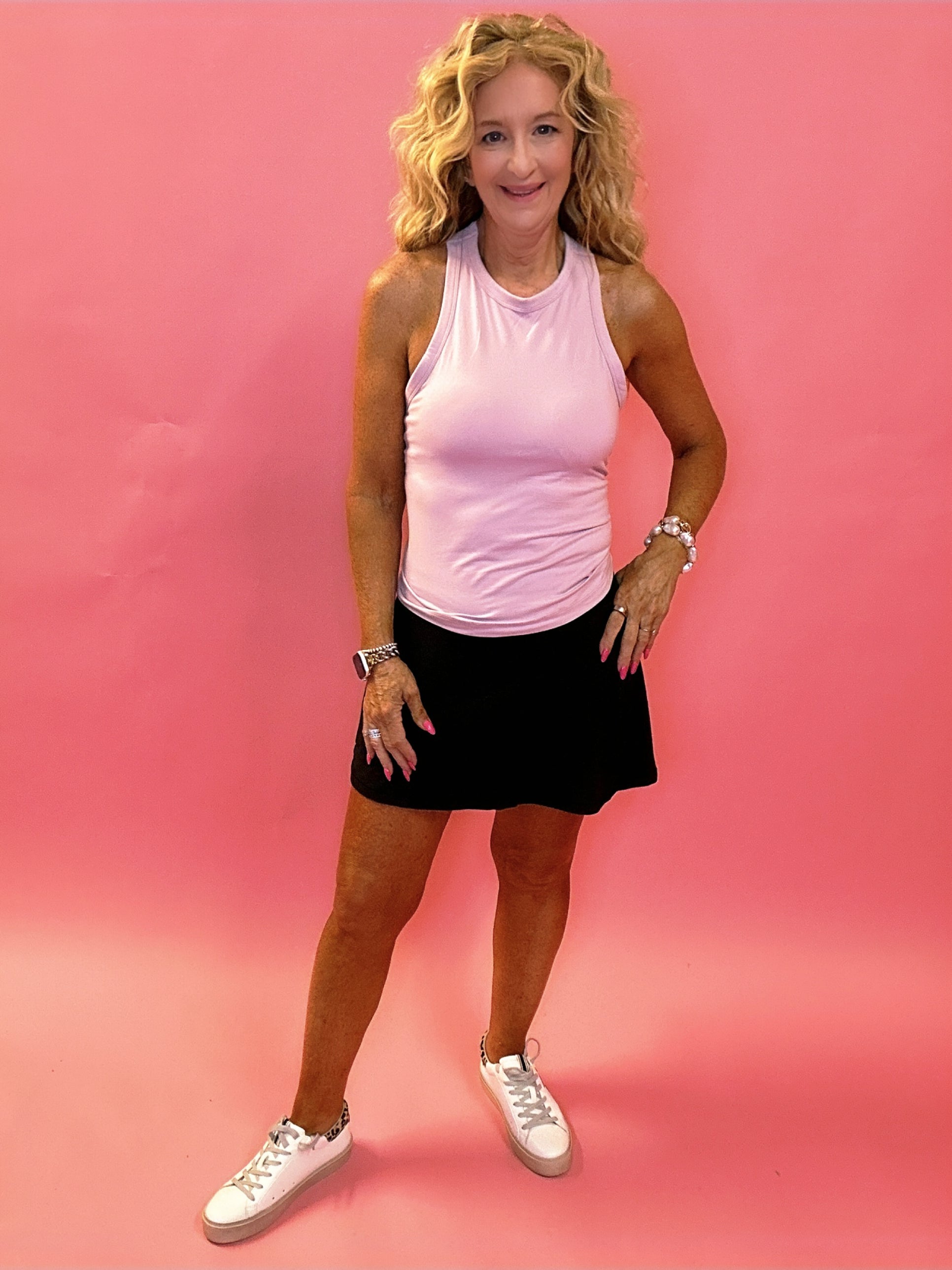 Essential Workout Sleeveless Tank Top in Pink