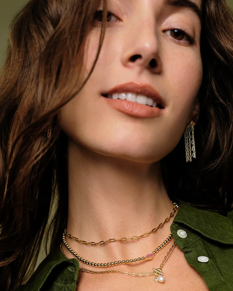 Eve Chain Multi Strand Necklace in Gold