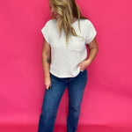 Everyday Ease Cuffed Knit Pocket Top - Shabby 2 Chic Boutiques
