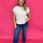Everyday Ease Cuffed Knit Pocket Top - Shabby 2 Chic Boutiques