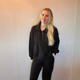 Everyday Ease Modal Wide-Leg Pants in Black