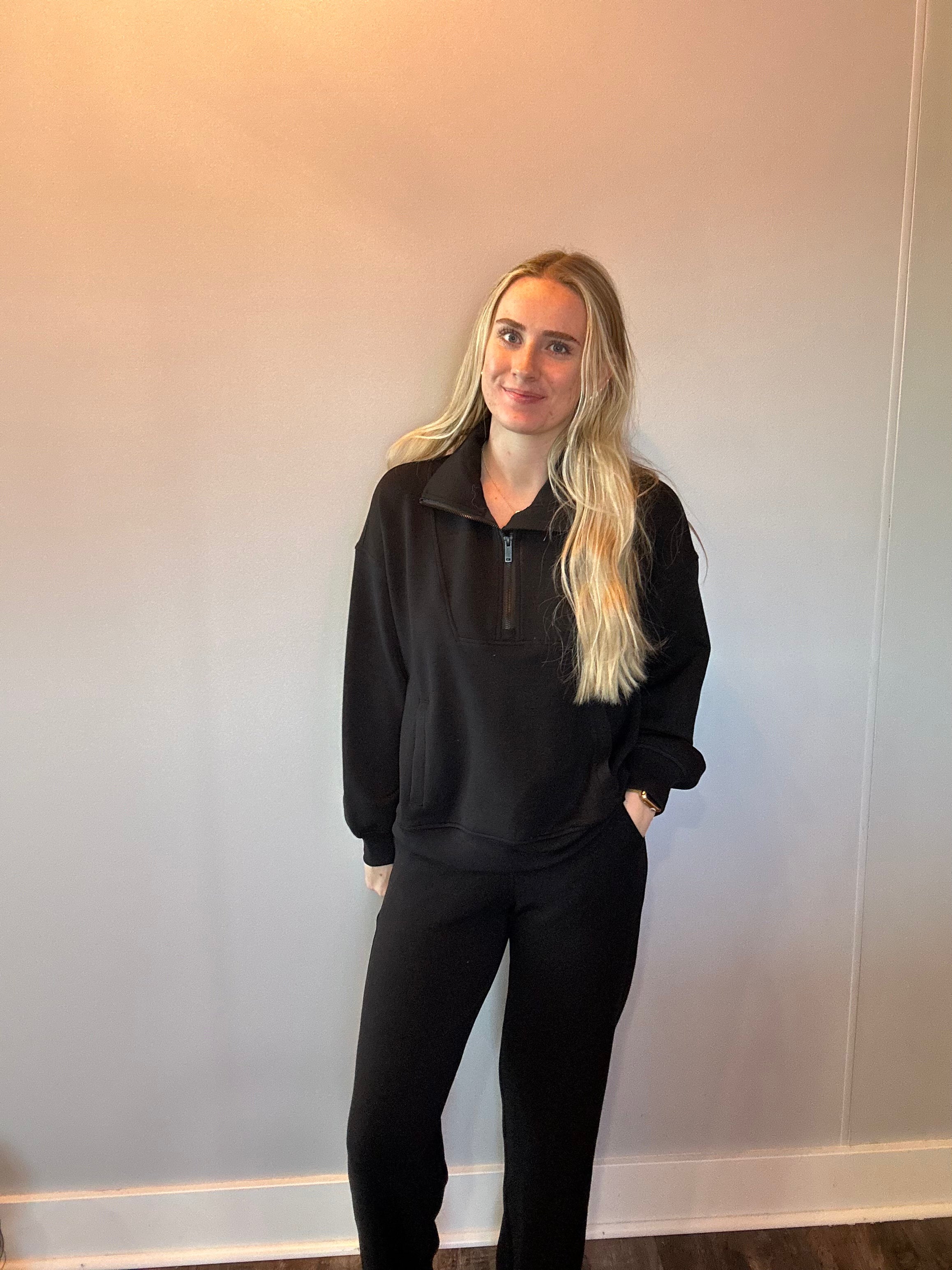 Everyday Ease Modal Wide-Leg Pants in Black