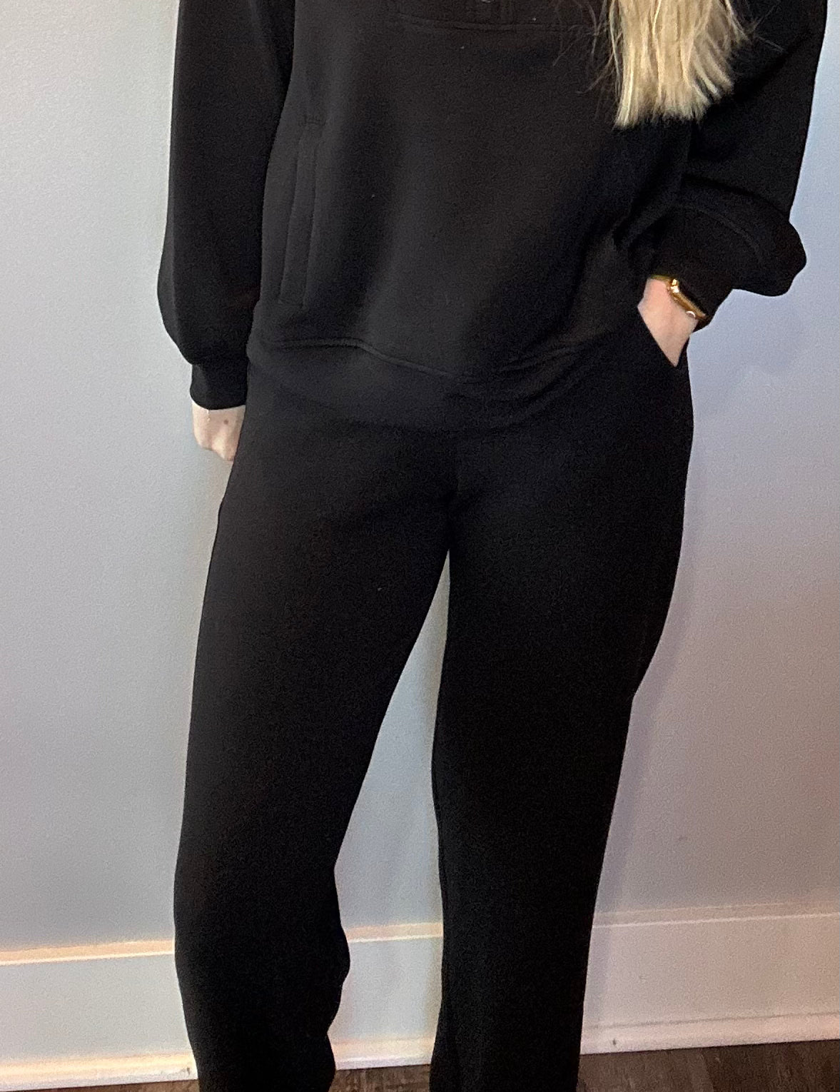 Everyday Ease Modal Wide-Leg Pants in Black