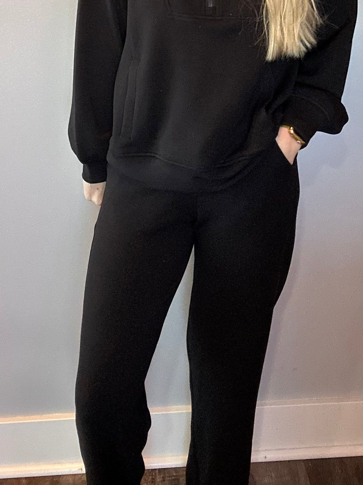 Everyday Ease Modal Wide-Leg Pants in Black