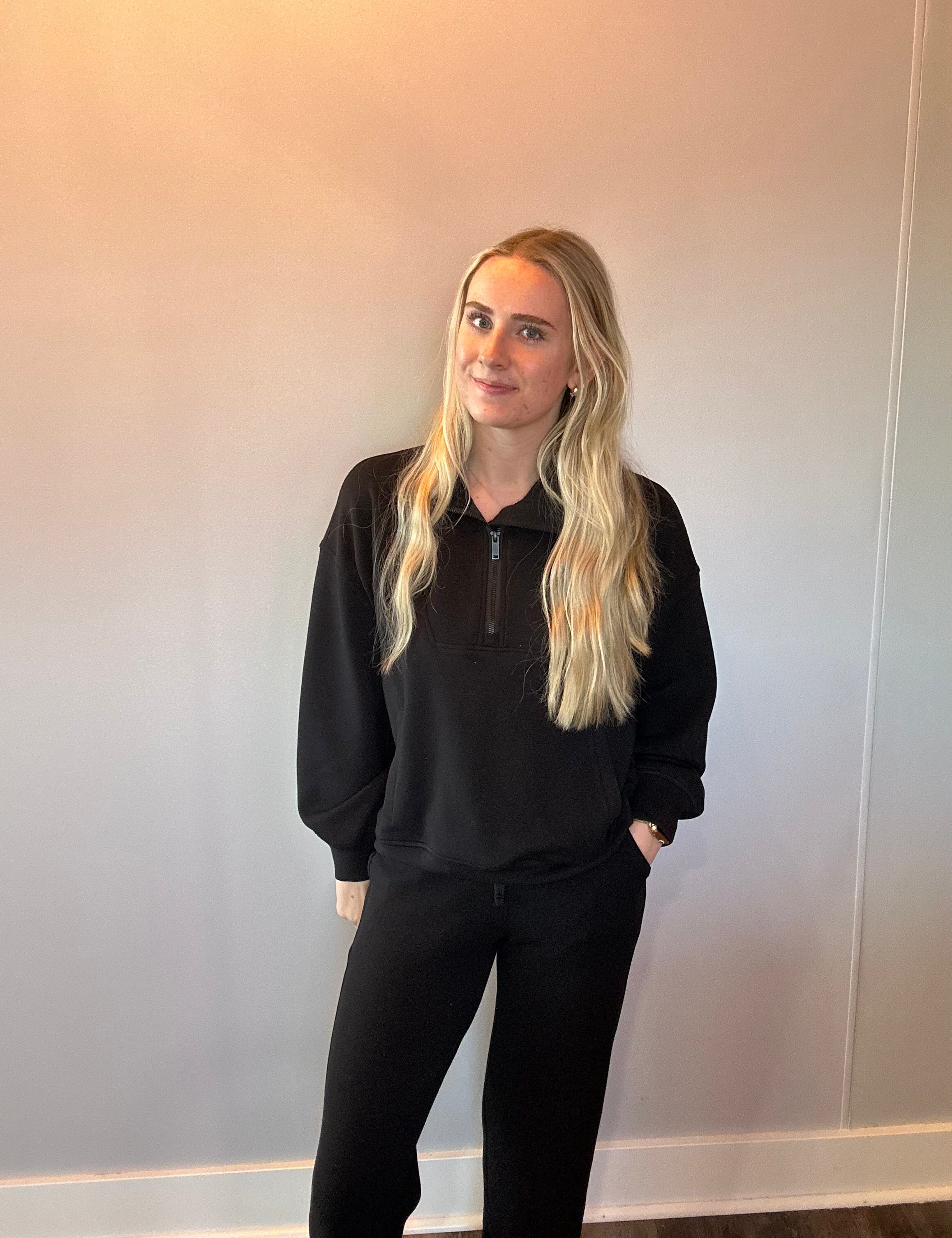 Everyday Ease Modal Wide-Leg Pants in Black