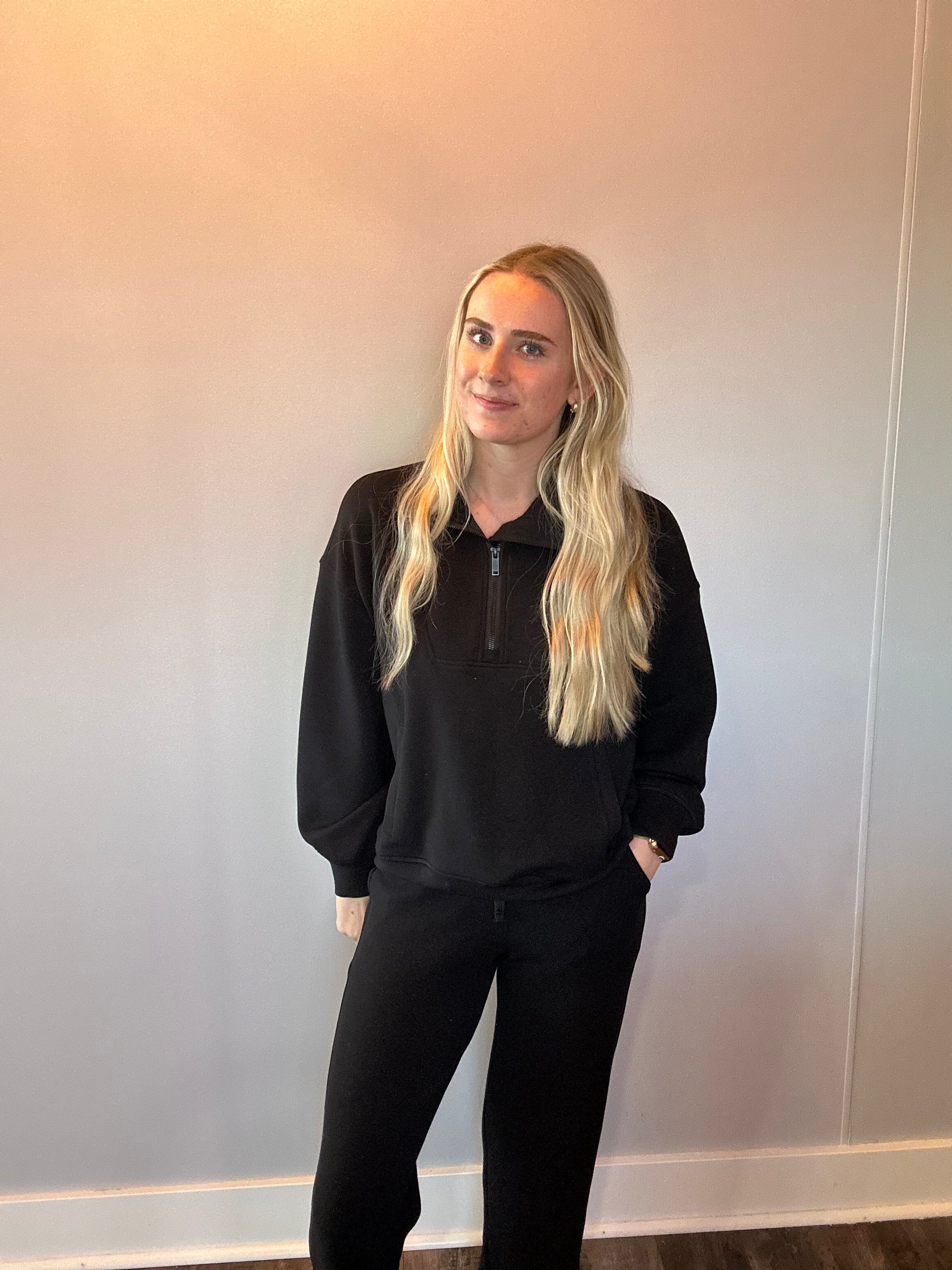 Everyday Ease Modal Wide-Leg Pants in Black