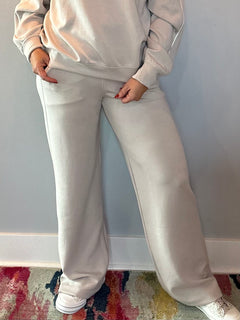 Everyday Ease Modal Wide-Leg Pants in Taupe