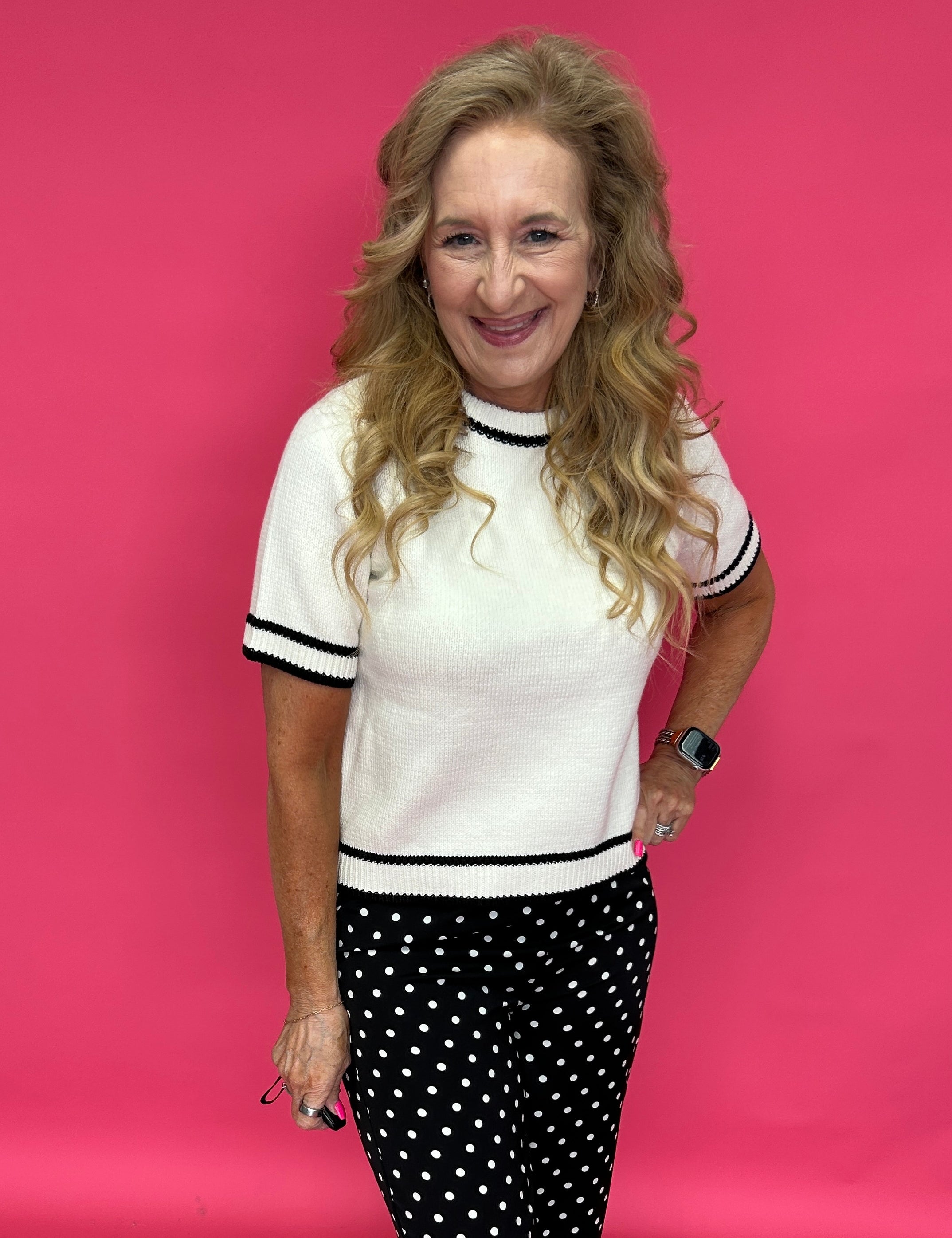 Everyday Ease Short Sleeve Sweater Top in Beige - Shabby 2 Chic Boutiques