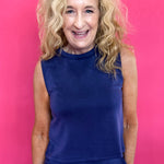 Everyday Ease Sleeveless Knit Top in Navy - Shabby 2 Chic Boutiques