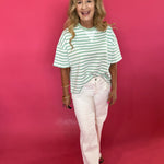 Everyday Ease Striped French Terry Boxy Top - Shabby 2 Chic Boutiques