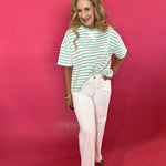 Everyday Ease Striped French Terry Boxy Top - Shabby 2 Chic Boutiques
