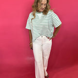 Everyday Ease Striped French Terry Boxy Top - Shabby 2 Chic Boutiques
