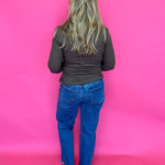 Everyday Essential Crewneck Top in Brown - Shabby 2 Chic Boutiques