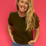 Everyday Favorite Boxy Cardigan in Olive