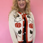Fall Pumpkin Thanksgiving Sweater Cardigan