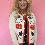Fall Pumpkin Thanksgiving Sweater Cardigan