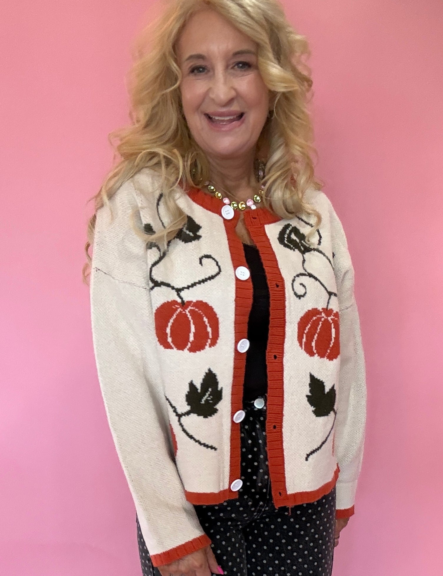 Fall Pumpkin Thanksgiving Sweater Cardigan