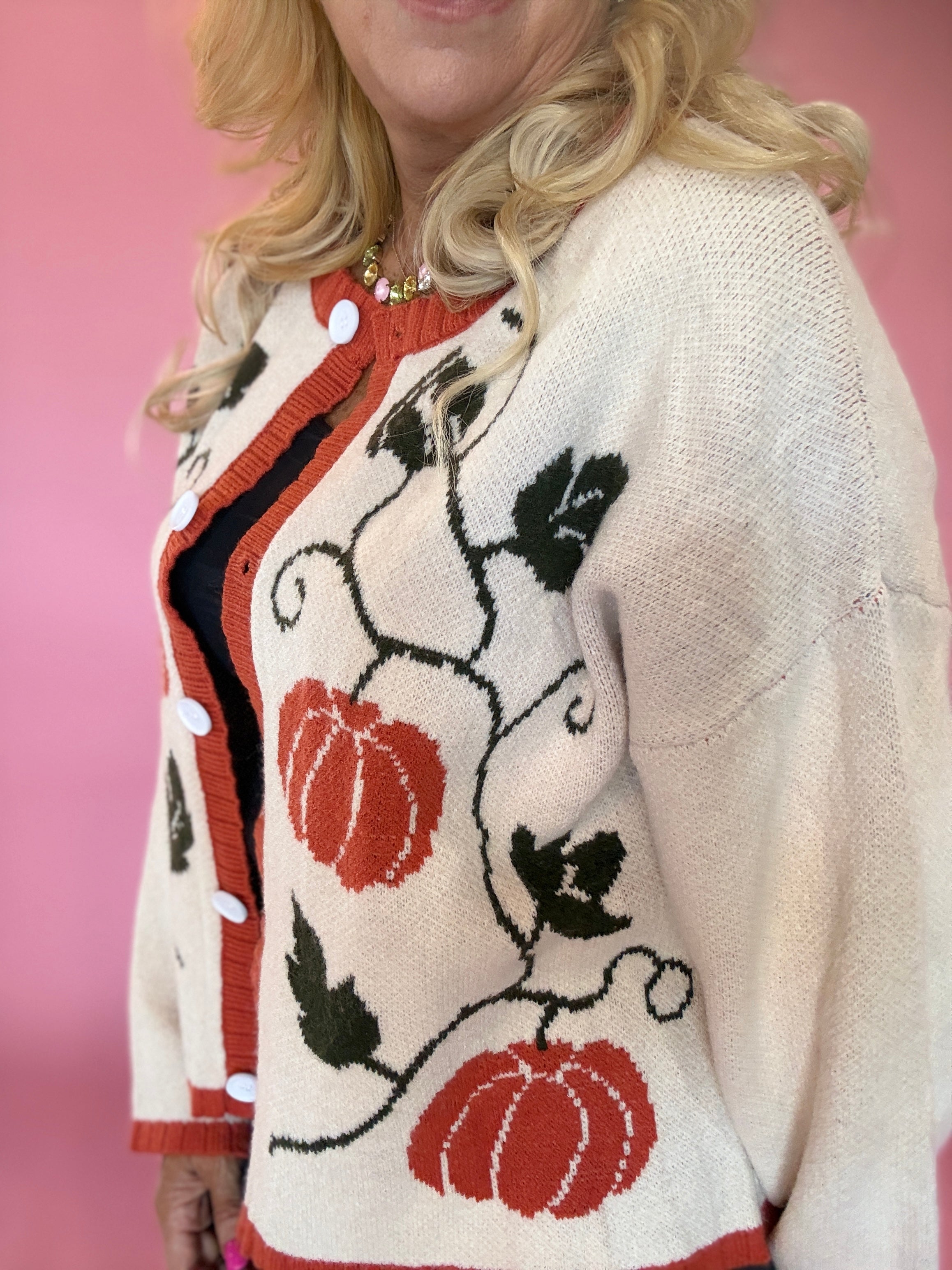 Fall Pumpkin Thanksgiving Sweater Cardigan
