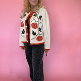 Fall Pumpkin Thanksgiving Sweater Cardigan