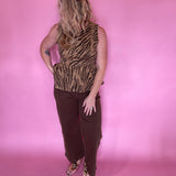 Soft brown wide-leg pants styled for work, meetings, or everyday wear