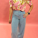 Feminine, flowy, Chic Floral Blouse