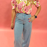 Feminine, flowy, Chic Floral Blouse