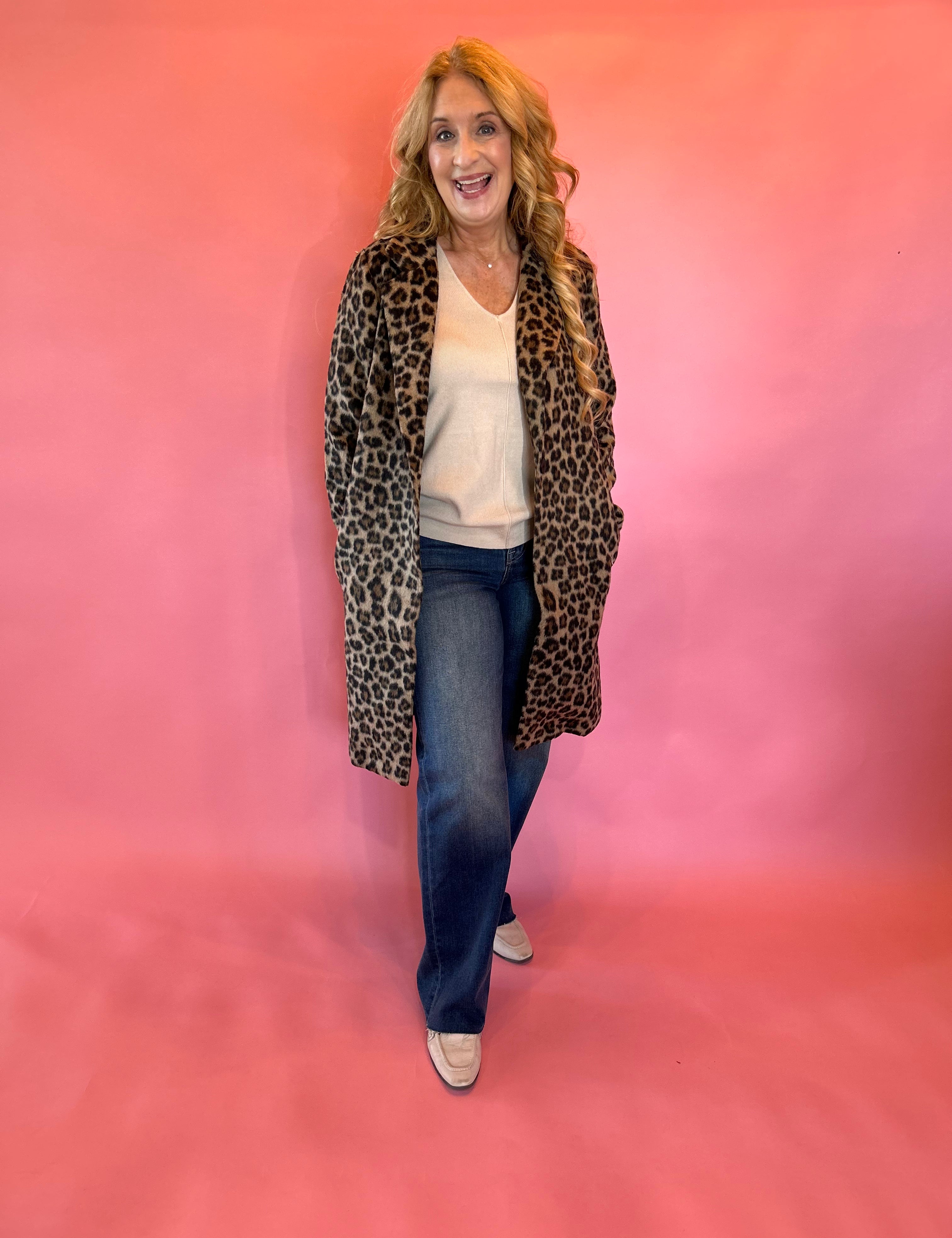 Fierce & Fabulous Leopard Print Coat