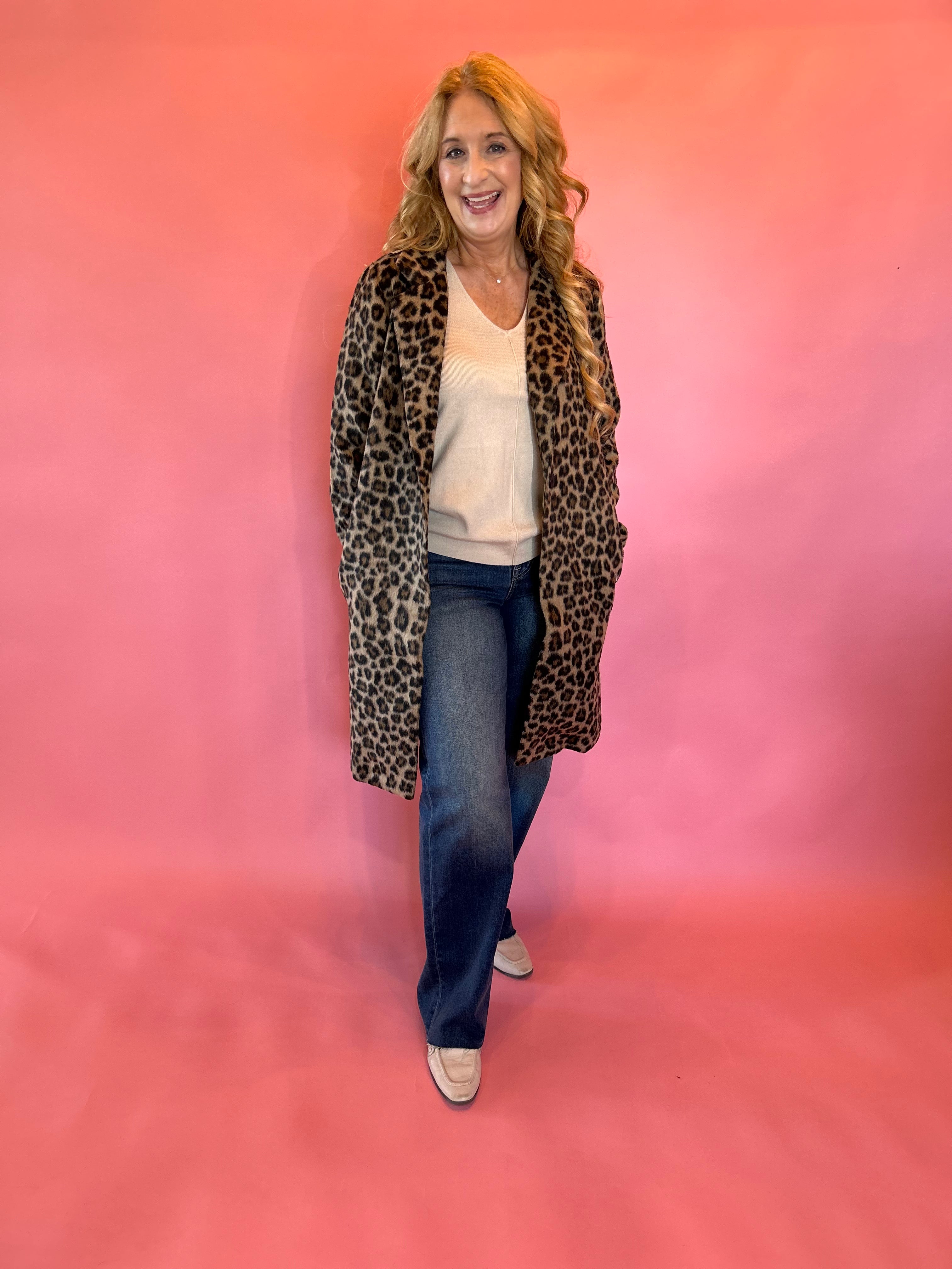 Fierce & Fabulous Leopard Print Coat