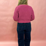 Fleur Cardigan in Fuchsia