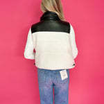 Flip the Script Reversible Faux Leather & Sherpa Vest