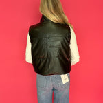 Flip the Script Reversible Faux Leather & Sherpa Vest