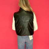 Flip the Script Reversible Faux Leather & Sherpa Vest