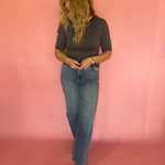 Freida Striped Tee in Wild Mushroom Z Supply