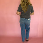 Freida Striped Tee in Wild Mushroom Z Supply