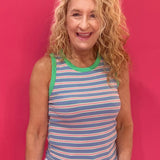 Fresh Start Contrast Striped Knit Tank - Shabby 2 Chic Boutiques