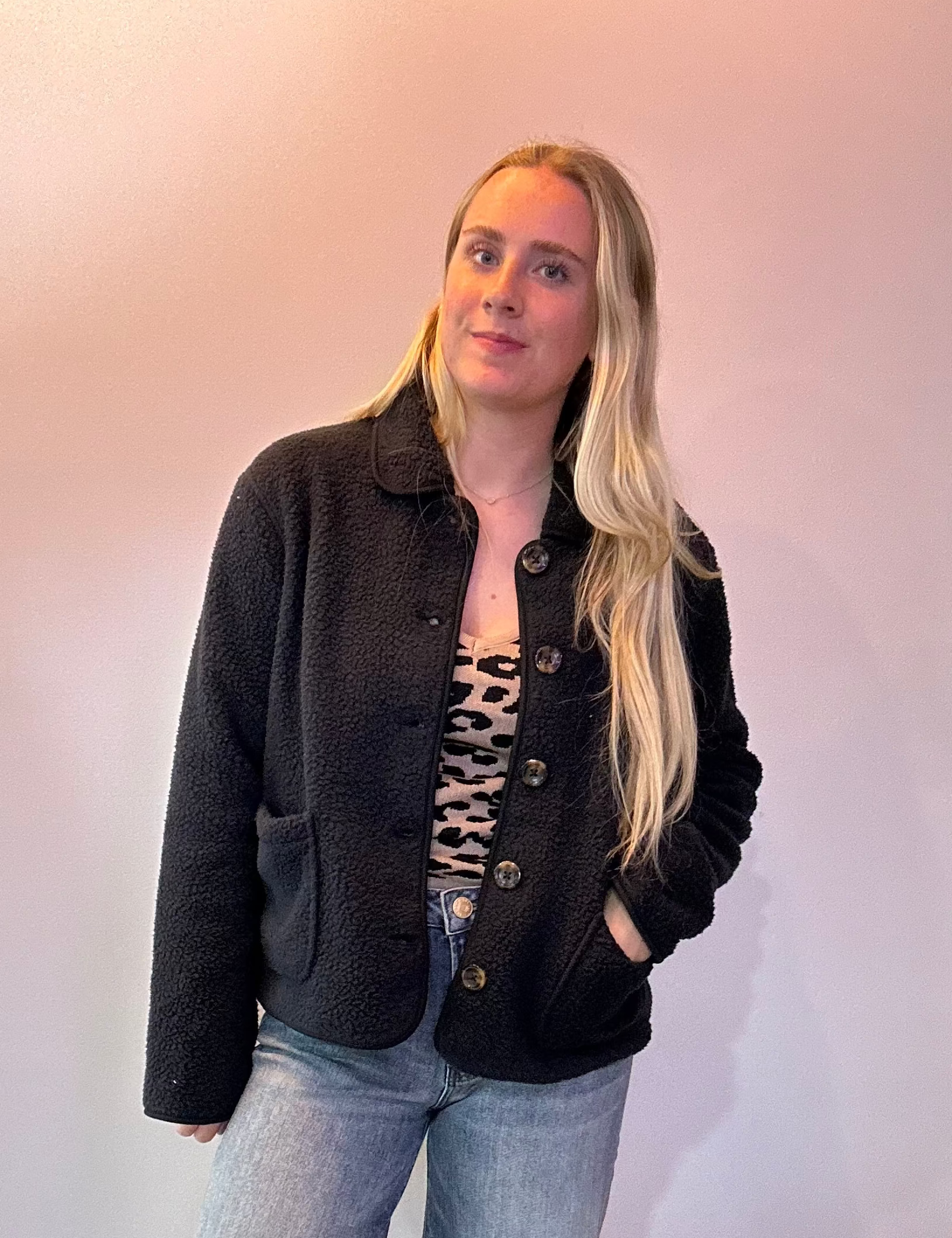 Frostline Sherpa Jacket in Navy