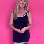 Game Day Glam Dress in Navy