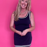 Game Day Glam Dress in Navy