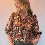 Garden Grace Peplum Blouse